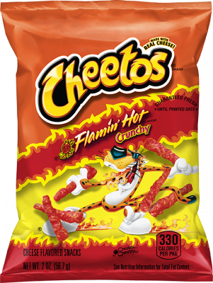 CHEETOS® CRUNCHY FLAMIN’ HOT® CHEESE FLAVORED SNACKS